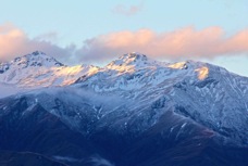 Southern Alps at Sunset B 2509