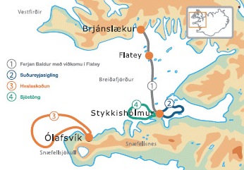 3.1 A map  to Flatey Island 